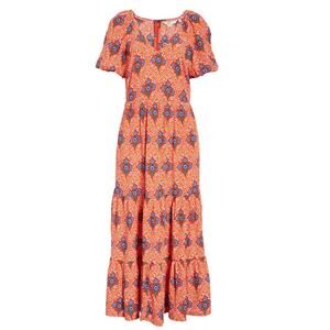 Boden Floral Tiered Midi Dress